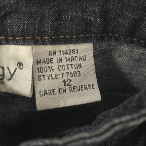 Jeanology Collection Classic Dark Blue Wide Leg Jeans, Sz12 - Picture 4 of 12